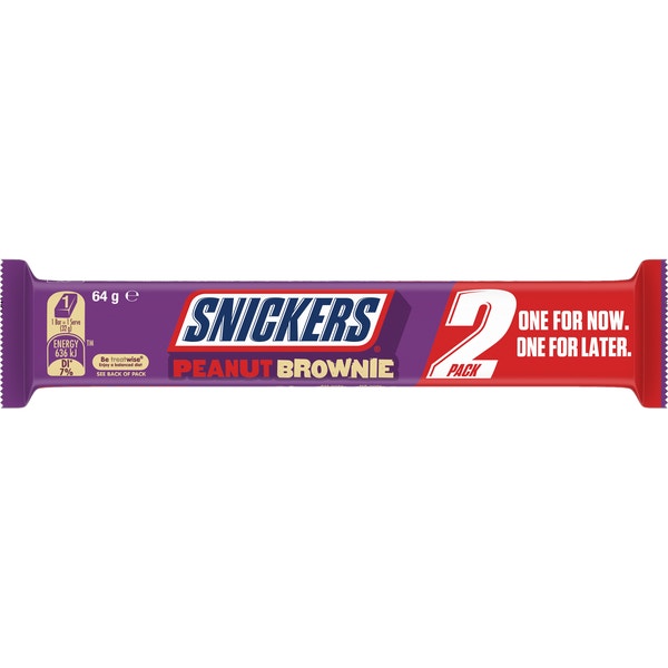 Snickers Peanut Brownie Milk Chocolate Bar 64g