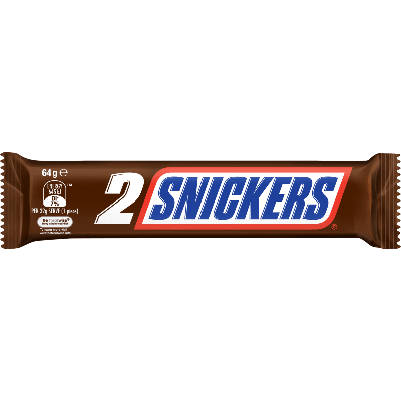 SNICKERS Chocolate Bar 2 Pack 64 g SNICKERS®